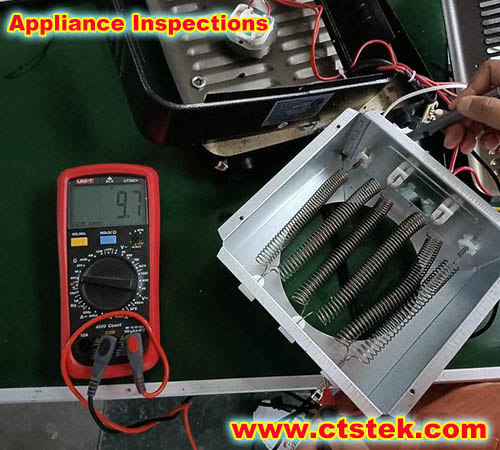 electric cooker in-line inspection