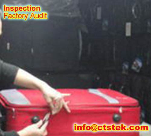 Suitcase pre-shipment inspection