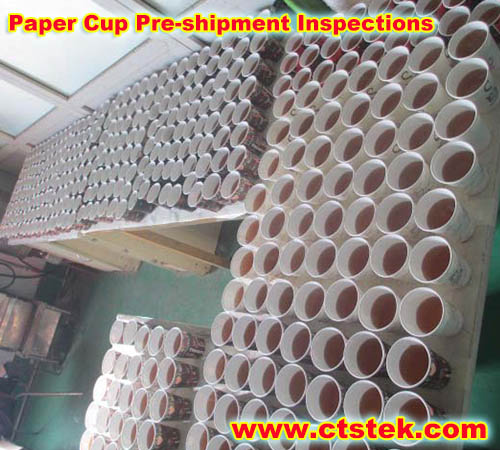 Paper cup quality inspection